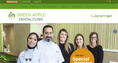 Desktop Screenshot of greenappledentalclinic.com.au